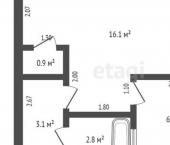 1-комн, 29кв м, этаж 1/4 Прохладный, улица Свободы, 246/3