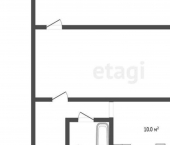 2-комн, 42кв м, этаж 2/4 Урванский район, Нарткала, улица Борукаева, 52