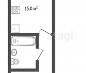 1-комн, 34кв м, этаж 2/5 ул Лермонтова, 86