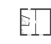 1-комн, 28кв м, этаж 2/4 улица Борукаева, 52