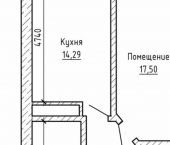 1-комн, 45кв м, этаж 5/9 Эльбрусская улица, 17 к9