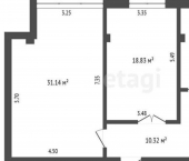 2-комн, 80кв м, этаж 10/13 пр-кт Ленина, 46