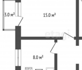 1-комн, 35кв м, этаж 1/4 ул Дзержинского, 34