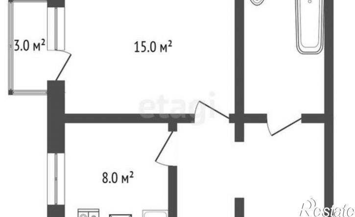 1-комн квартира ул Дзержинского, 34,  д. 34