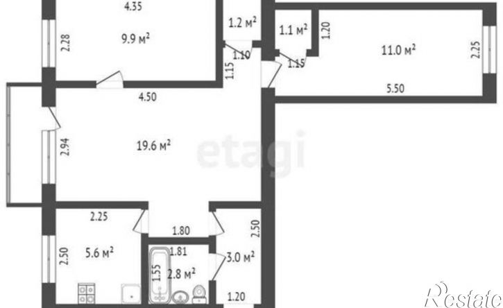 3-комн квартира ул Свободы, 246/3,  д. 246/3