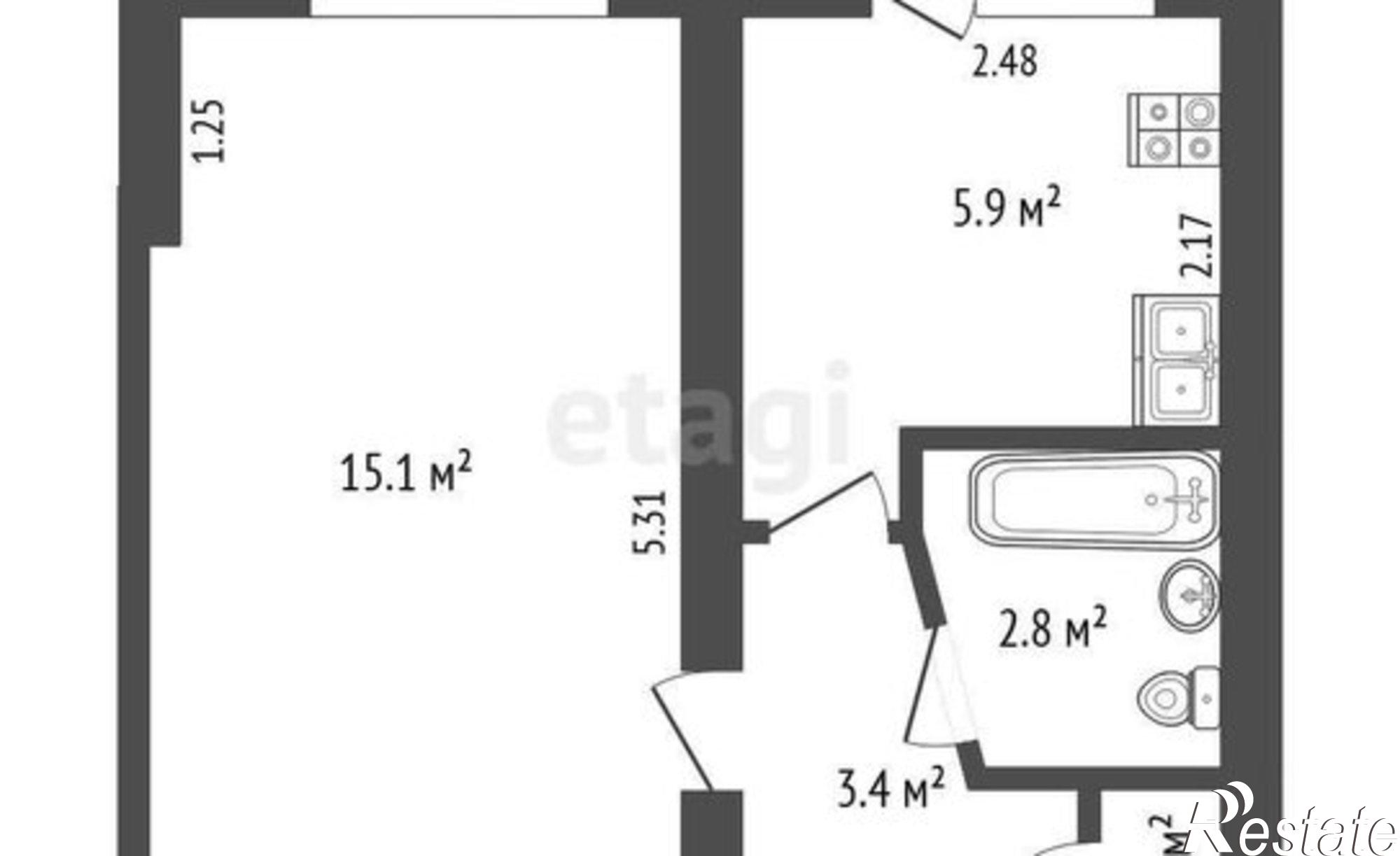 Купить квартиру за 2 050 000 рублей на улица Свободы, 246 к6