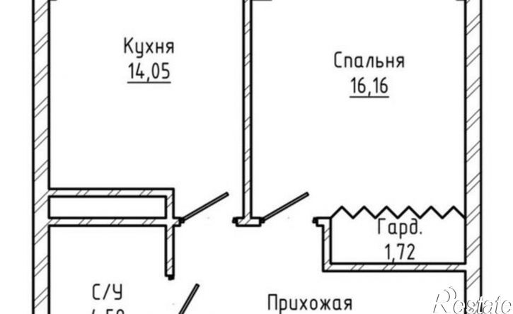 1-комн квартира Нальчик, район Предгорный, Московская улица, 14А