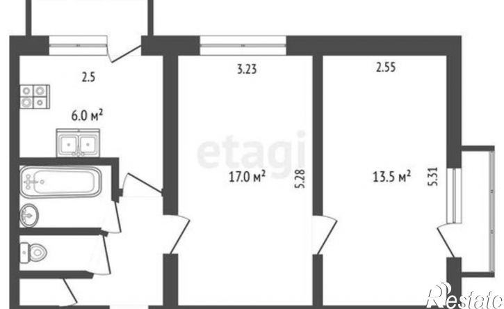 2-комн квартира Эльбрусский пр-кт, 55,  д. 55